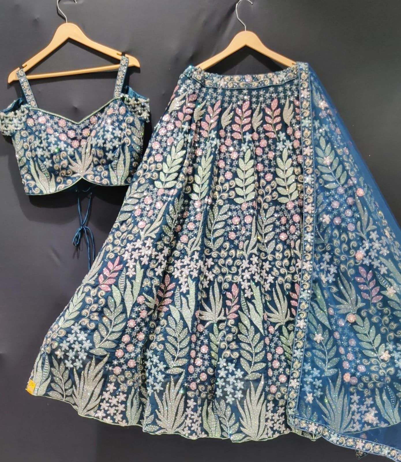 Navy blue lehenga